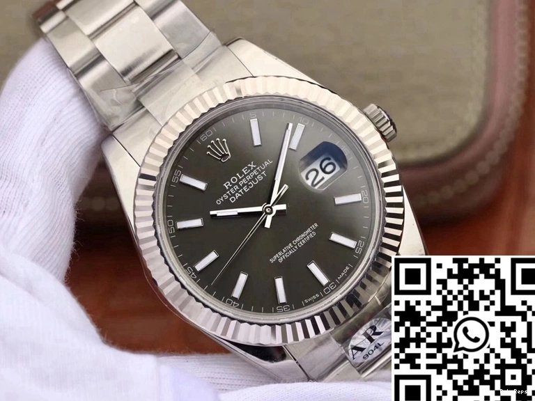 AR Rolex Black 126334 Datejust Factory Dial 41 0305